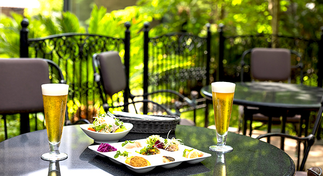 ガーデンカフェ店内ソファ席の画像